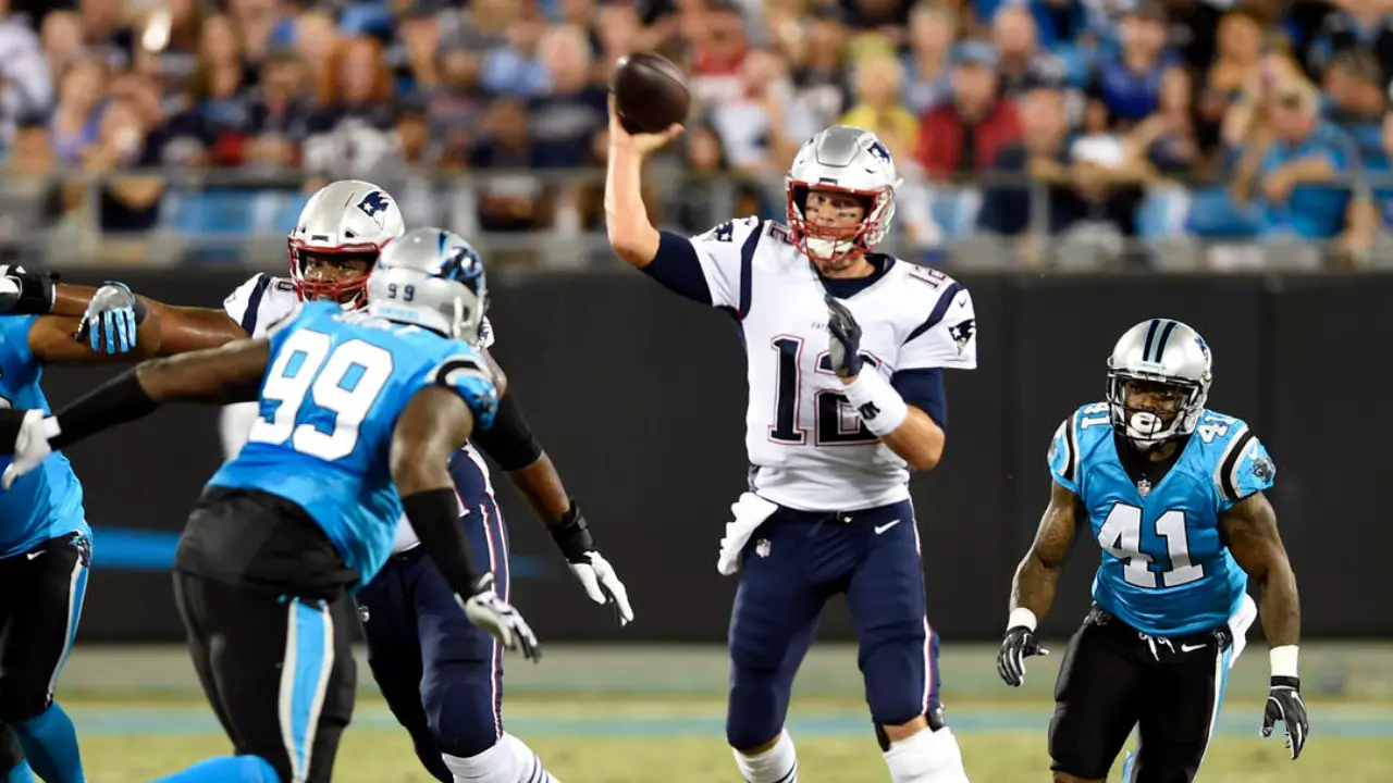 Patriots panthers carolina letting defense knows team down maddie meyer getty