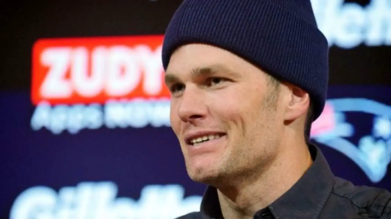 tom brady press conference images