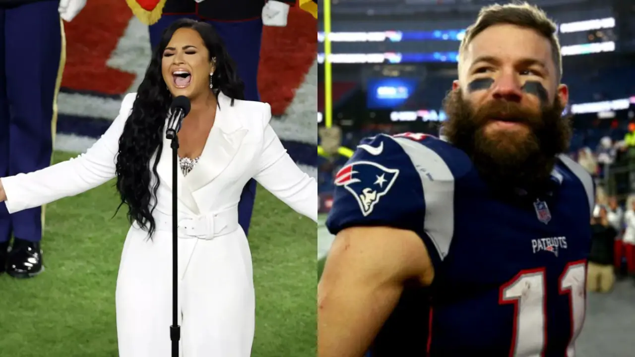 Patriots' Julian Edelman dating Demi Lovato's model friend after strip club  party