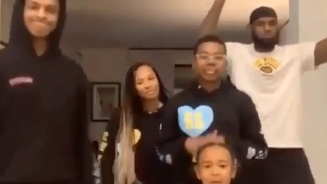 Watch: LeBron James Shares Adorable Video Of His Family Dance - The ...